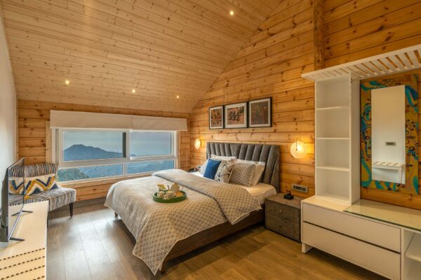 wooden house chalet bedroom soul stories Mussoorie